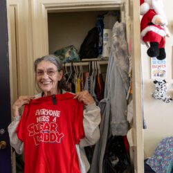 Curry Senior Center clients and staff, San Francisco, CA, January 28, 2025. (© Photo by Erin Lubin)