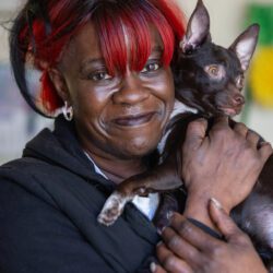 Curry Senior Center clients and staff, San Francisco, CA, January 28, 2025. (© Photo by Erin Lubin)