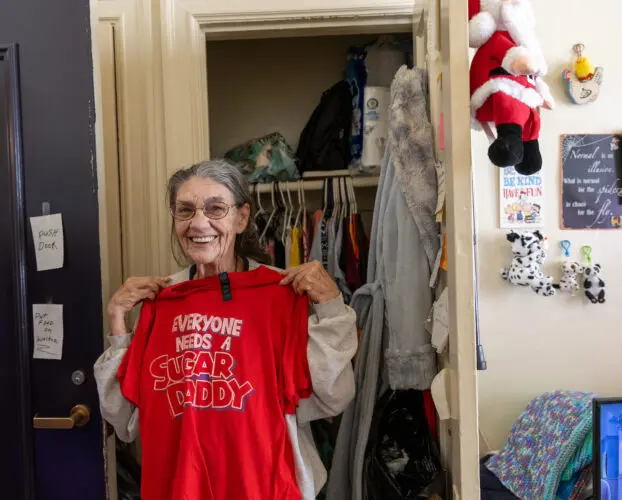 Curry Senior Center clients and staff, San Francisco, CA, January 28, 2025. (© Photo by Erin Lubin)